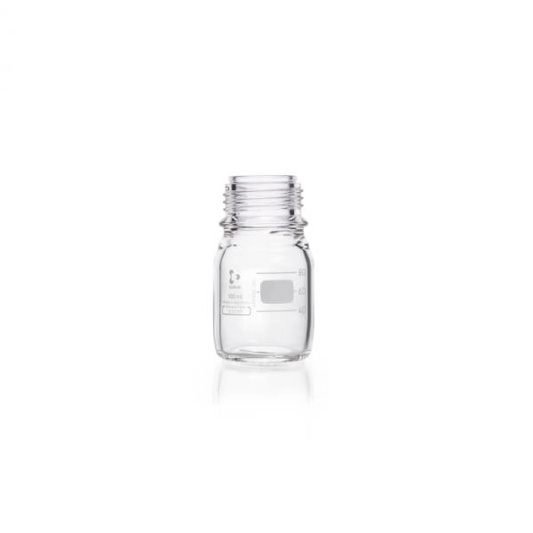DWK Life Sciences 100 mL Duran Original GL 45 Laboratory Bottle, clear Cs/10 218012409