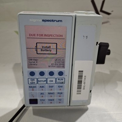 Baxter Sigma Spectrum 8.00.03 w/o Battery Infusion