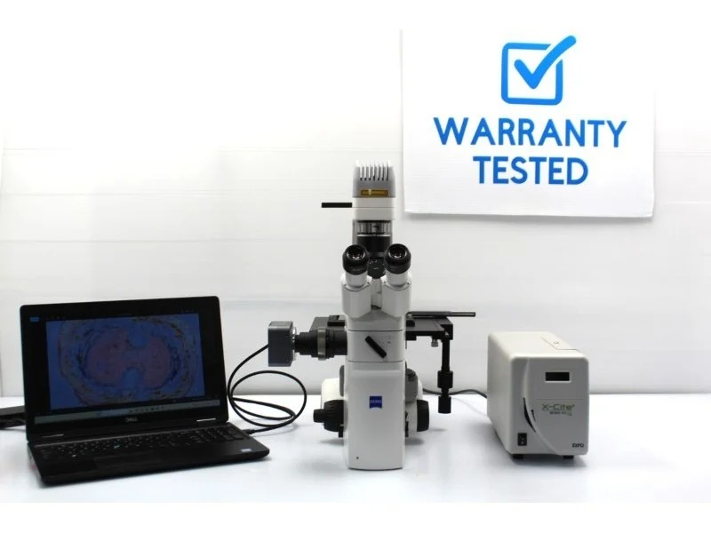 Zeiss Axio Vert.A1 Inverted Fluorescence LED Phase Contrast Microscope (New Filters) Pred Axiovert 5/7