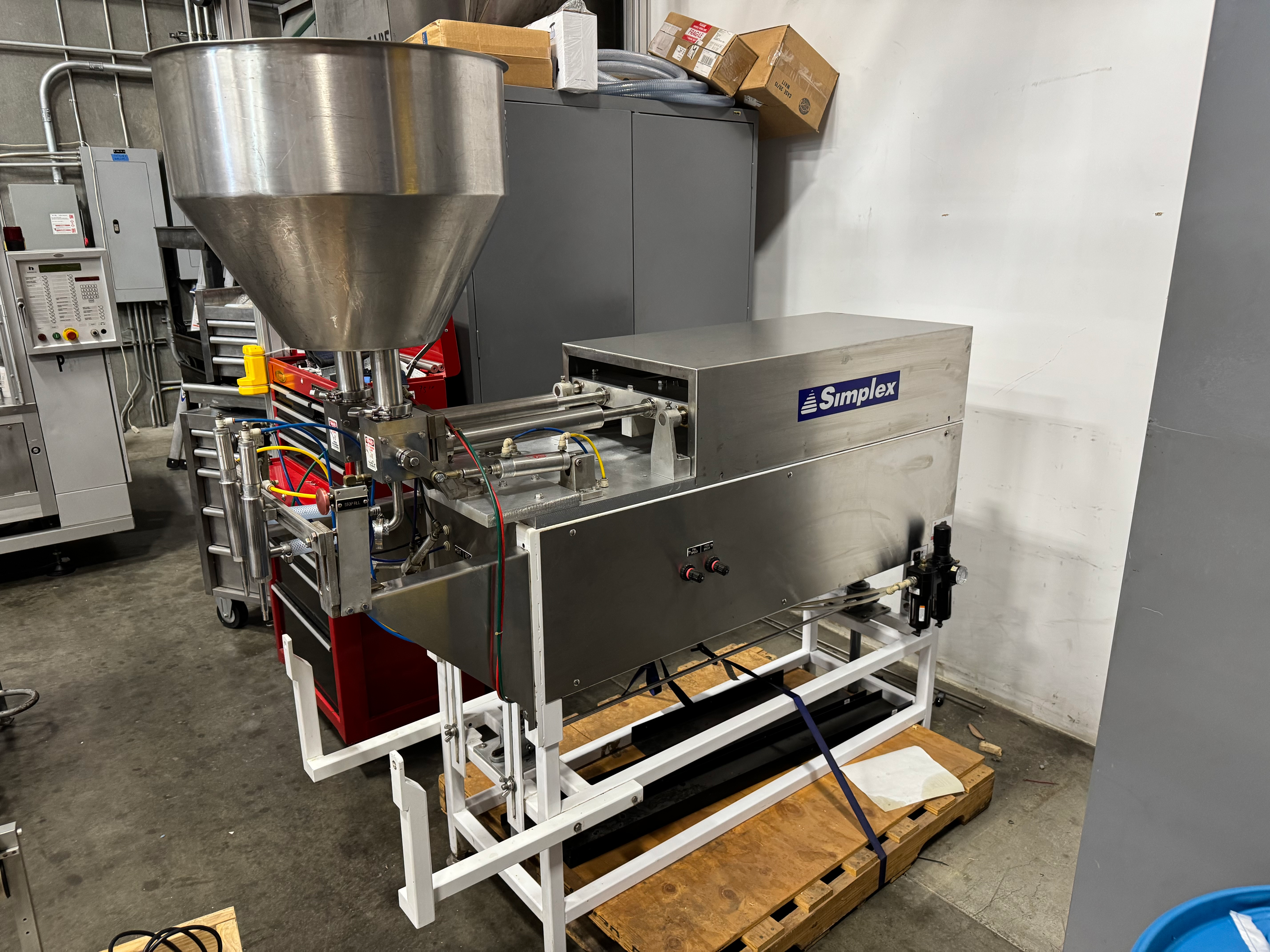 Simplex Pneumatic Two Head Piston Filling Machine