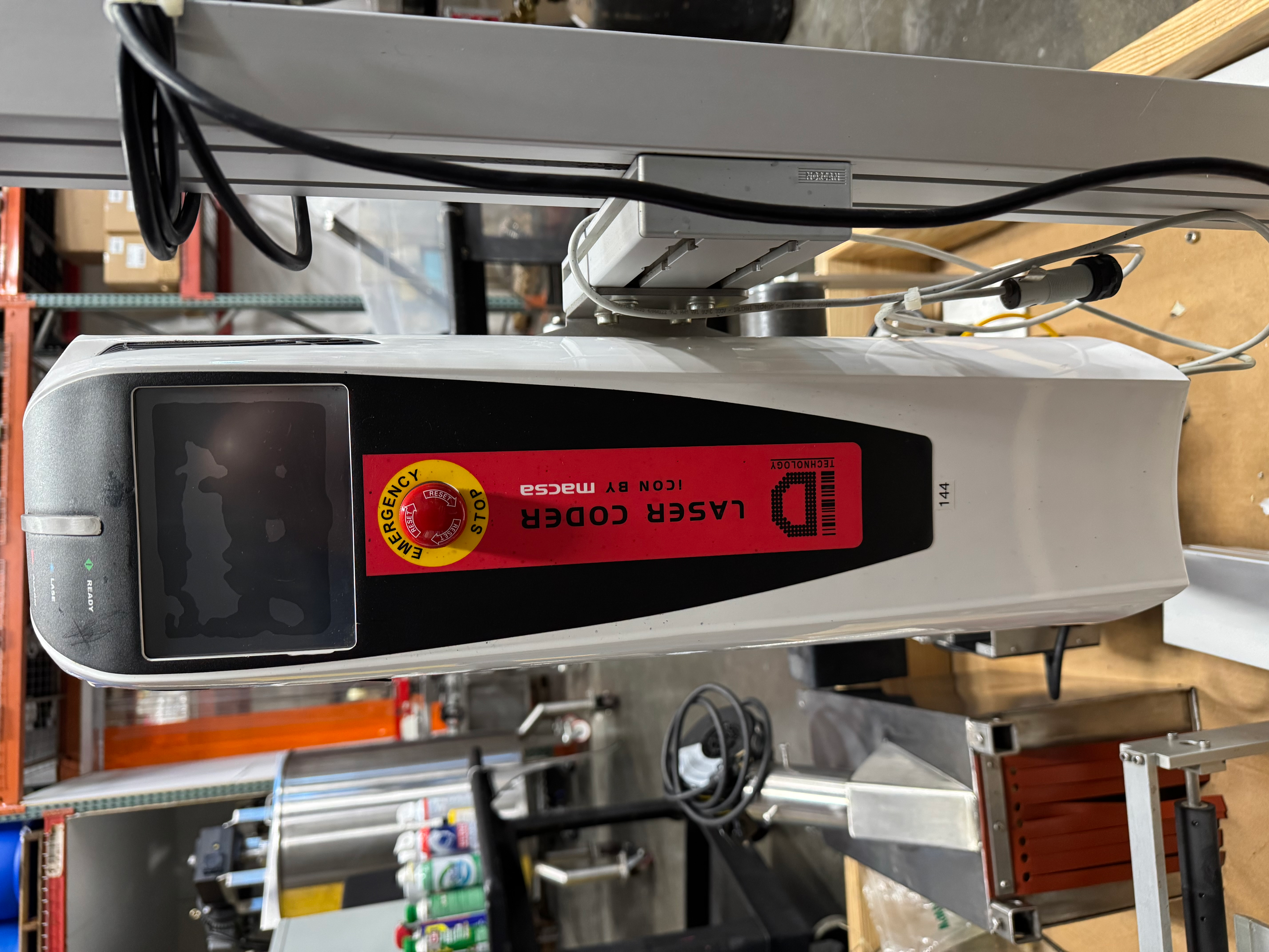 MACSA laser coder with floor stand