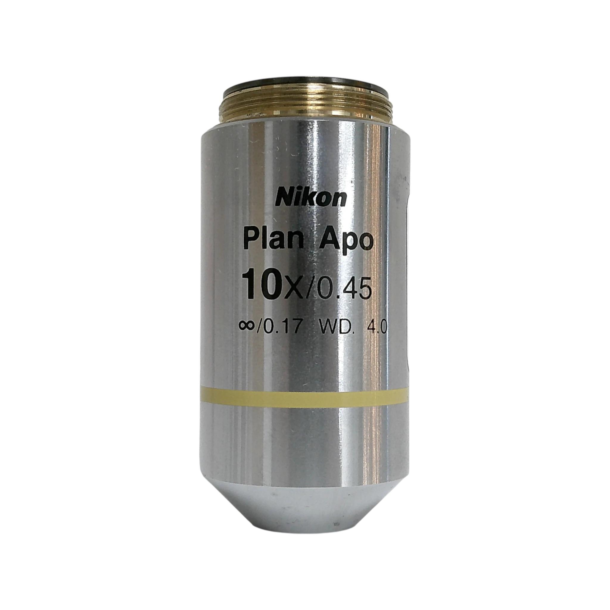 Nikon Plan Apo 10x/0.45 M25 Thread Size Microscope Objective | LabX.com