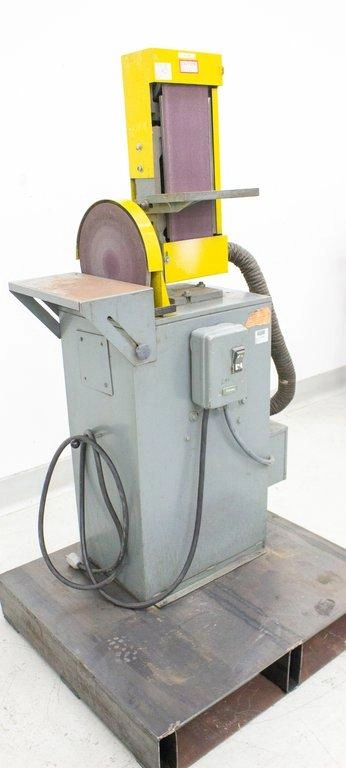NoBrand S612V Belt Disc Sander Adjustable Work Tables Vacuum Base Fair Cond - 3374680