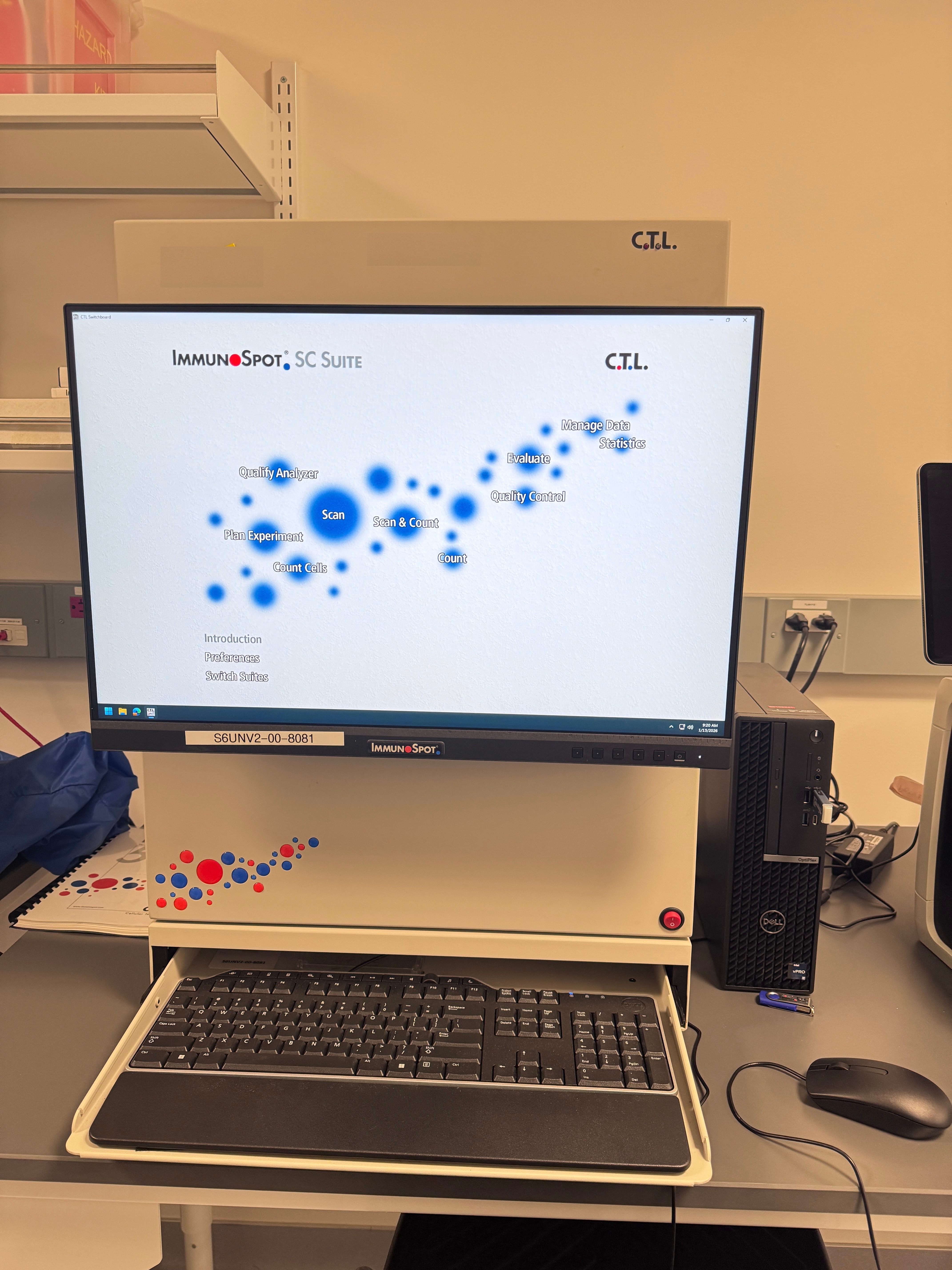 2023 CTL ImmunoSpot S6 Universal M2 ELISpot Reader (Windows 10)