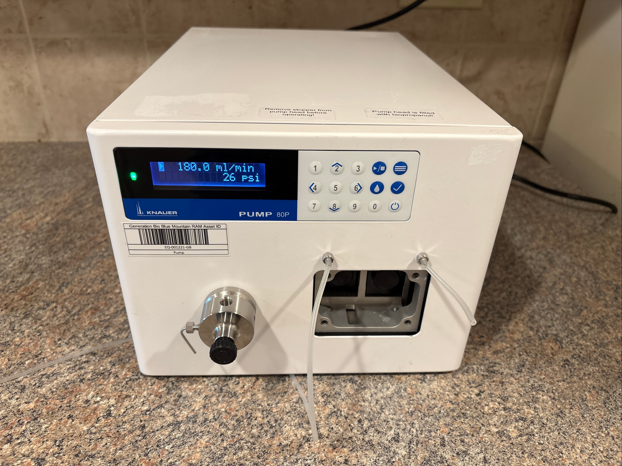 Knauer Pump 80P High Pressure Dosing Pump / No Pump Head