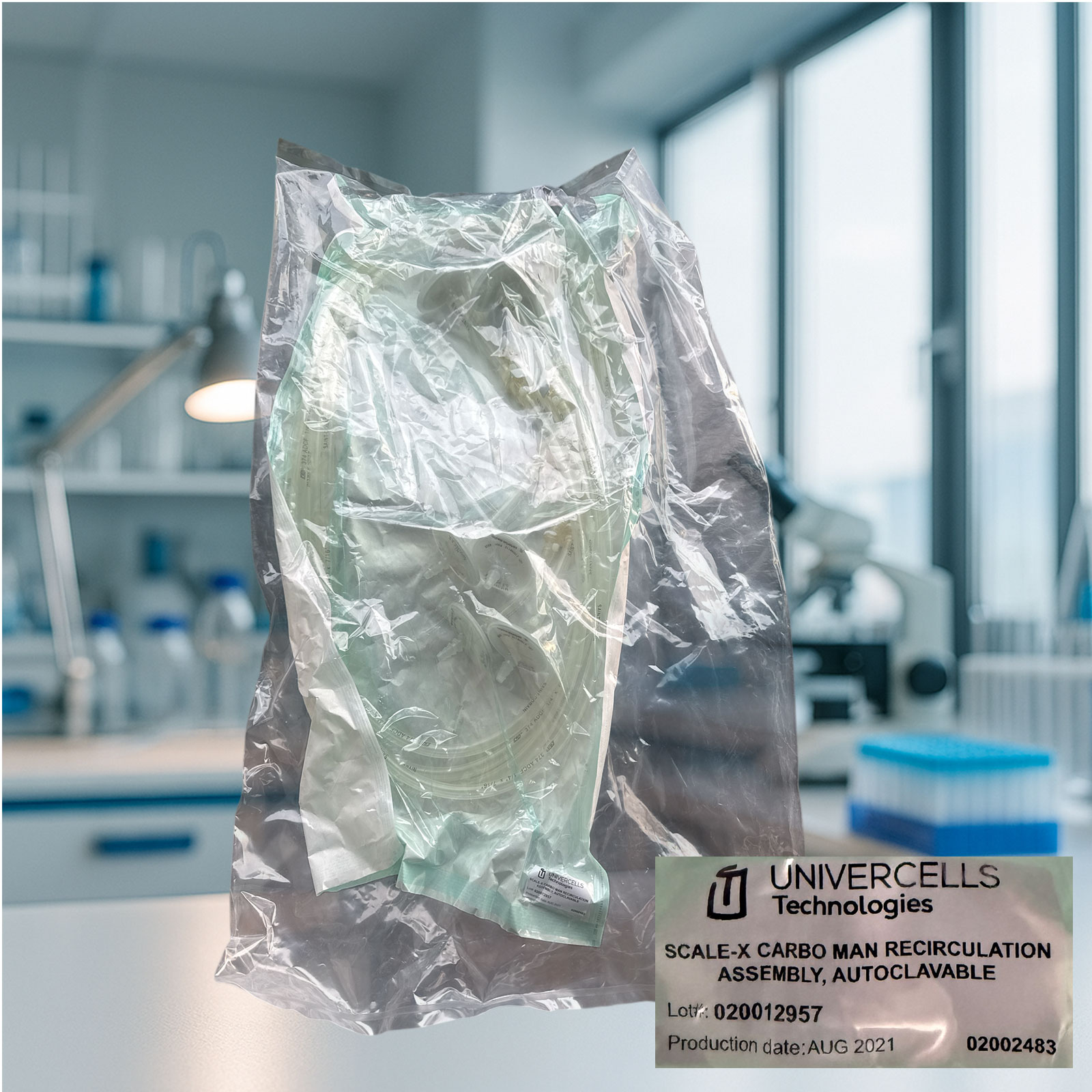 Univercells SCALE-X™ CARBO Manual Recirculation Assembly | GMP Single-Use | Autoclavable 