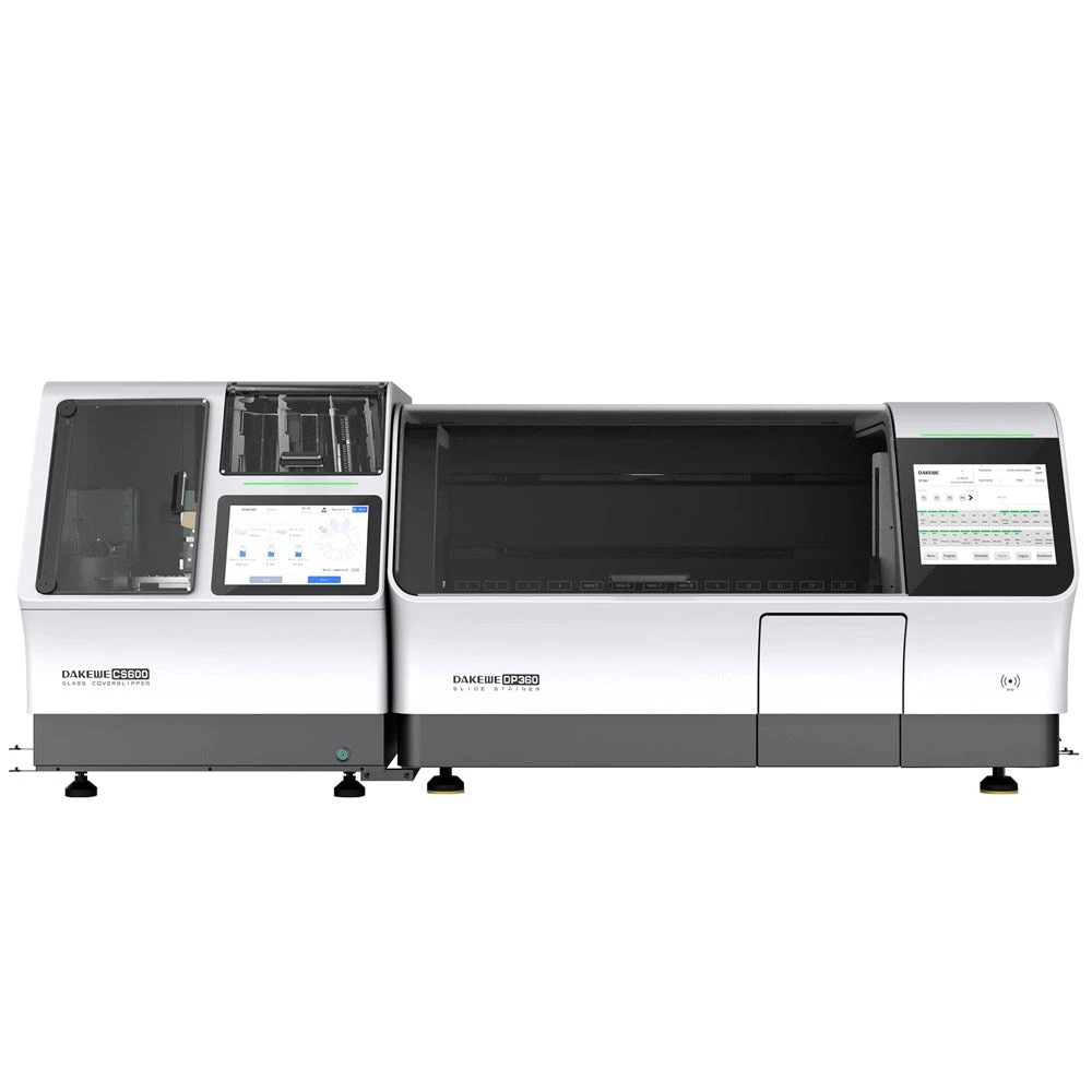 Dakewe DP360 &amp; CS600 Slide Stainer Coverslipper Workstation