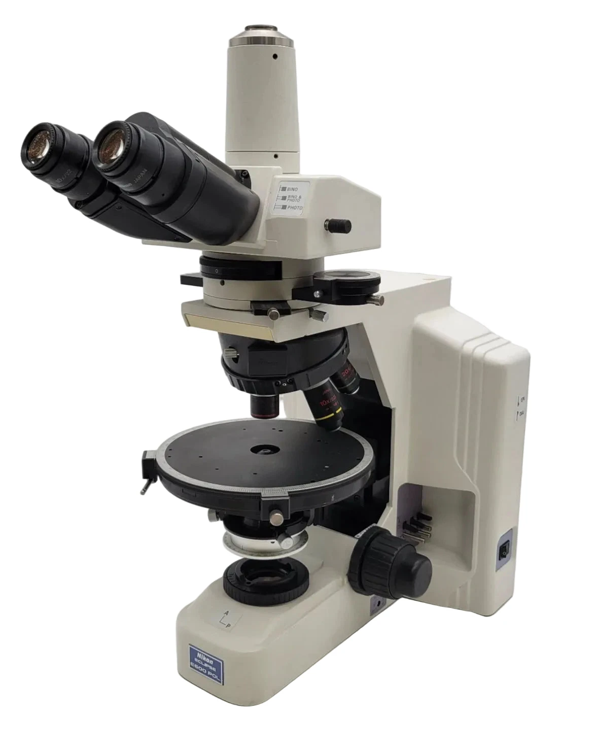 Nikon Microscope Eclipse E600 Pol with Trinocular Head Polarizing ...