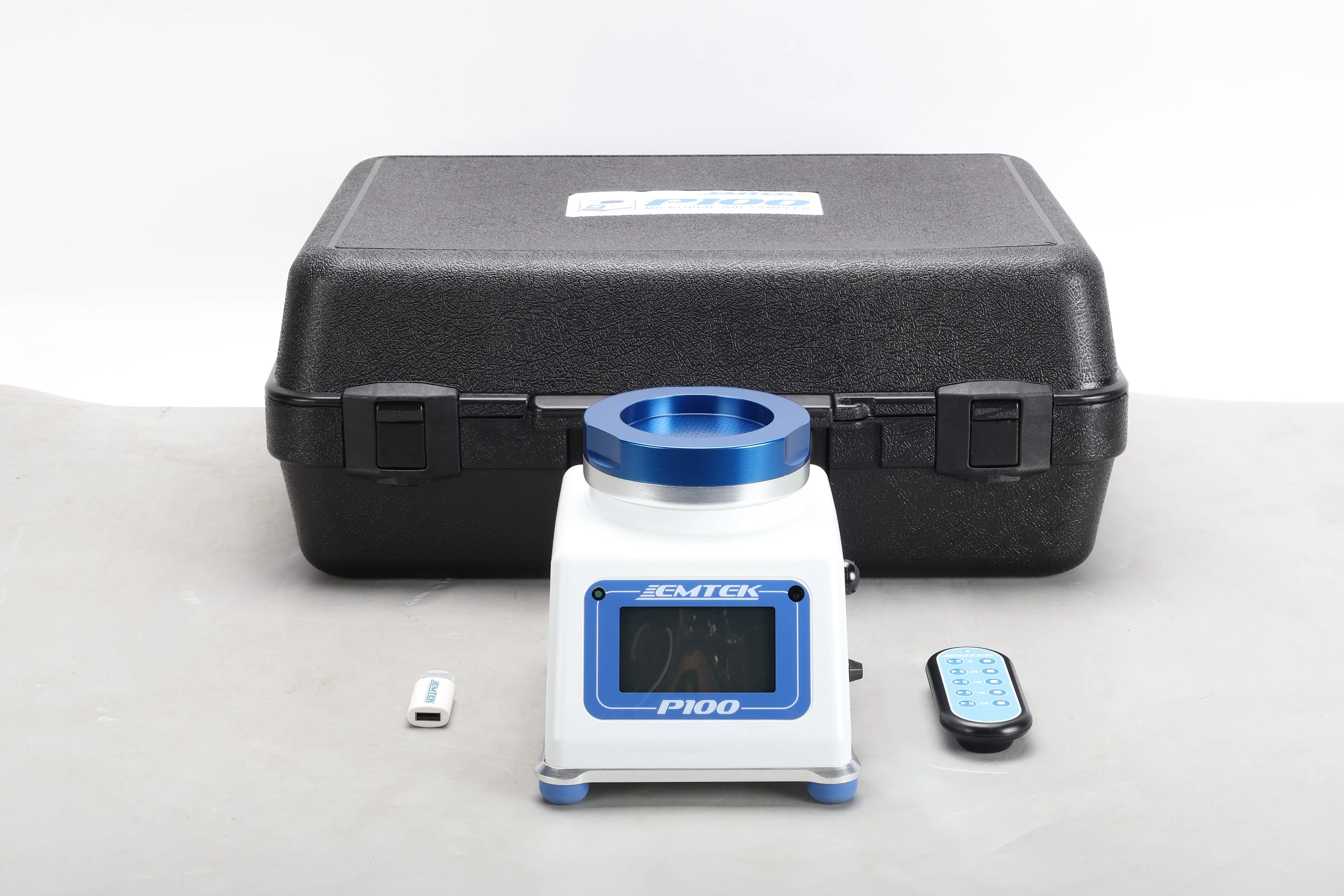 Remote Microbial Sampler Emtek P100 Portable Microbial Air Sampler With IR Remote Control and ...