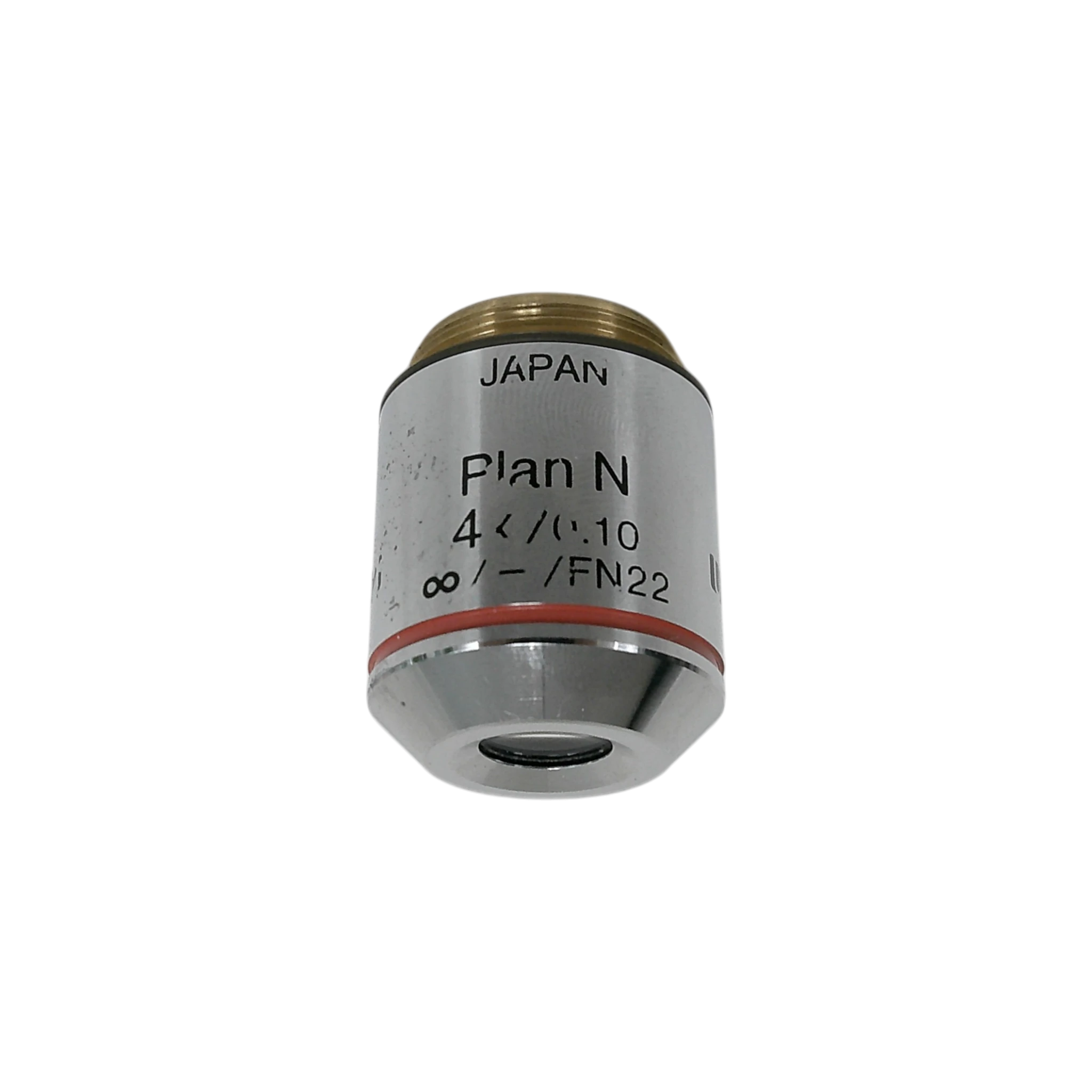 Olympus Plan N 4x/0.10 RMS Thread Size Microscope Objective | LabX.com