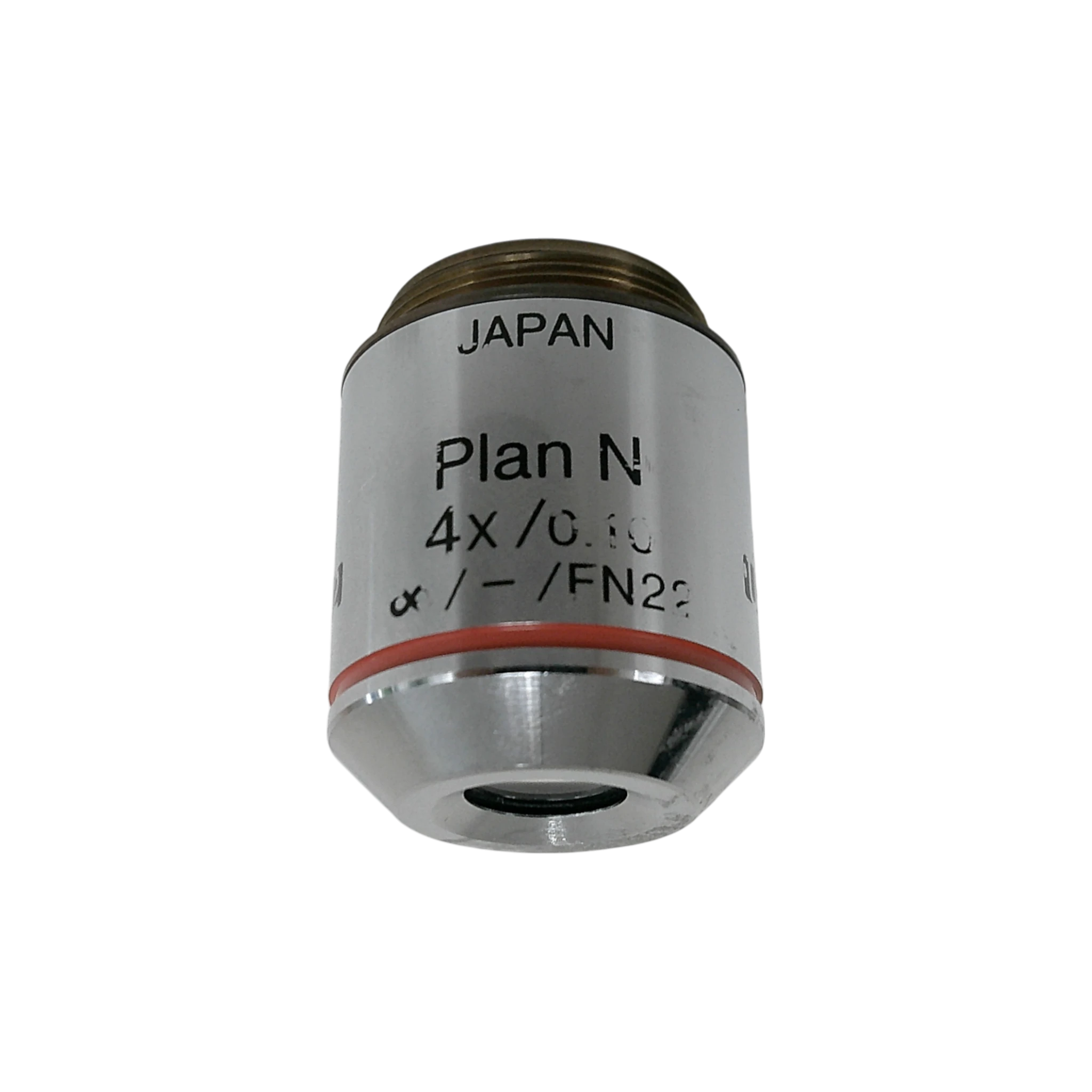 Olympus Plan N 4x/0.10 RMS Thread Size Microscope Objective | LabX.com