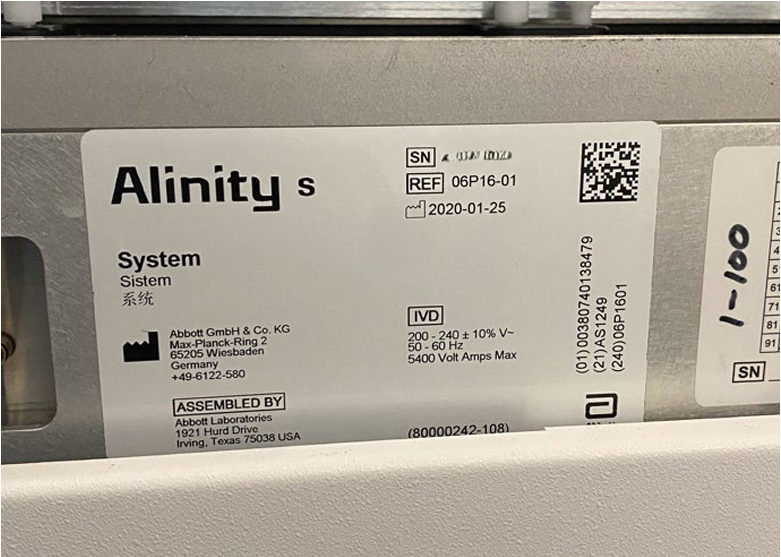 Abbott Alinity S, Next Gen Blood & Plasma Screening | LabX.com