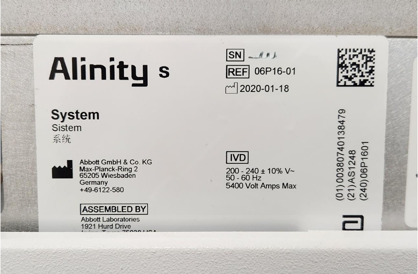 Abbott Alinity S, Next Gen Blood & Plasma Screening | LabX.com