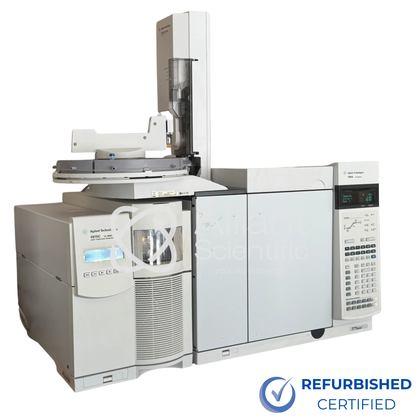 Agilent 7890A GCMS System with 5975C TAD MSD & 7683 Autosampler | LabX.com