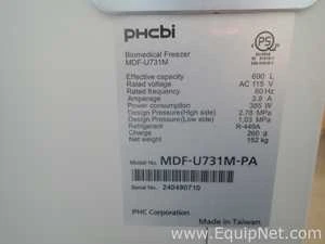 Lot 145 Listing# 1094835 3PHCBI MDF-U731M-PA Biomedical Freezer