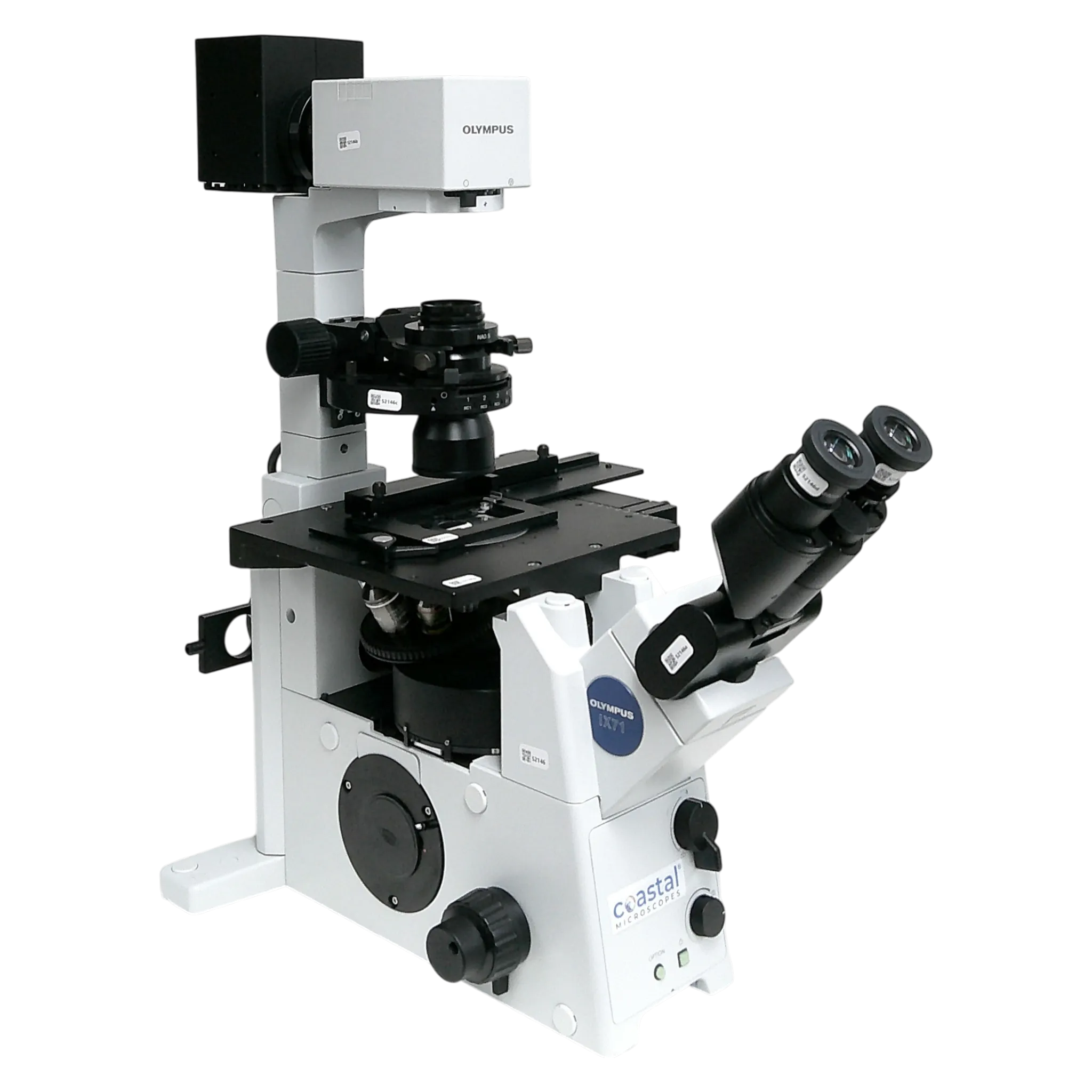 Olympus IX71 Inverted Relief Contrast Fluorescence Microscope
