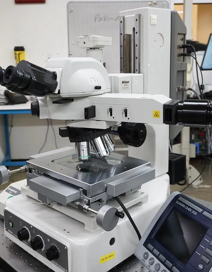 Nikon MM800 Measuring Microscope with brightfield and darkfield