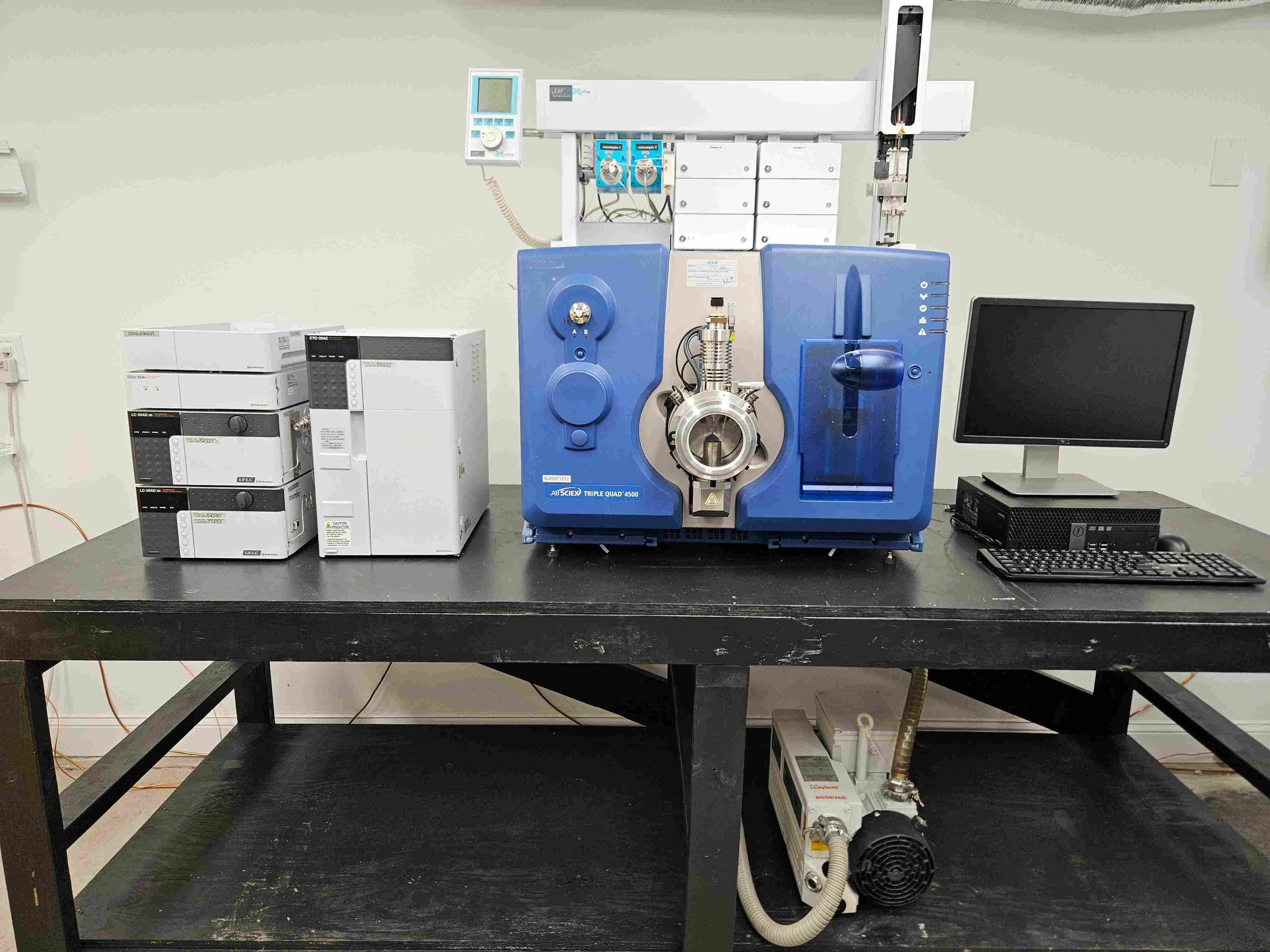 Sciex 4500 LC/MS/MS with Shimadzu 20 Series XR HPLC, Tuned, Tested