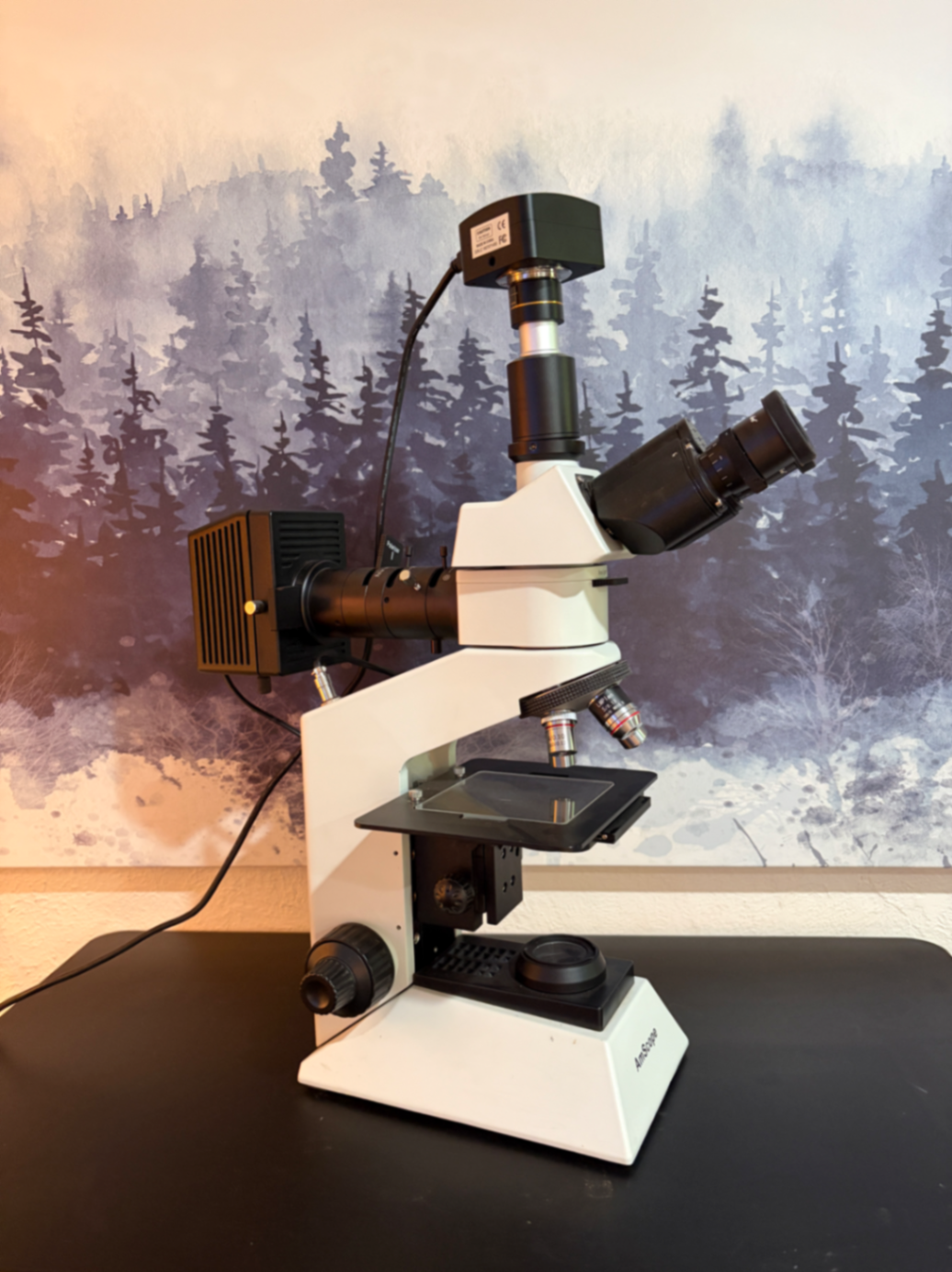 AmScope ME580-Series Trinocular Metallurgical Polarizing