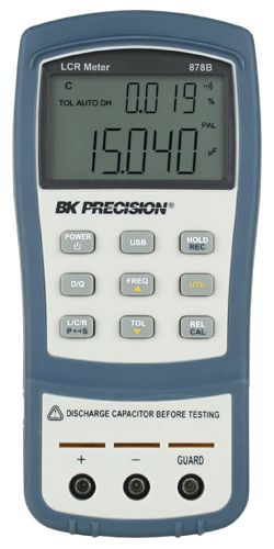 B&K Precision 878B and 879B 40,000 Count Dual Display Handheld LCR Meters