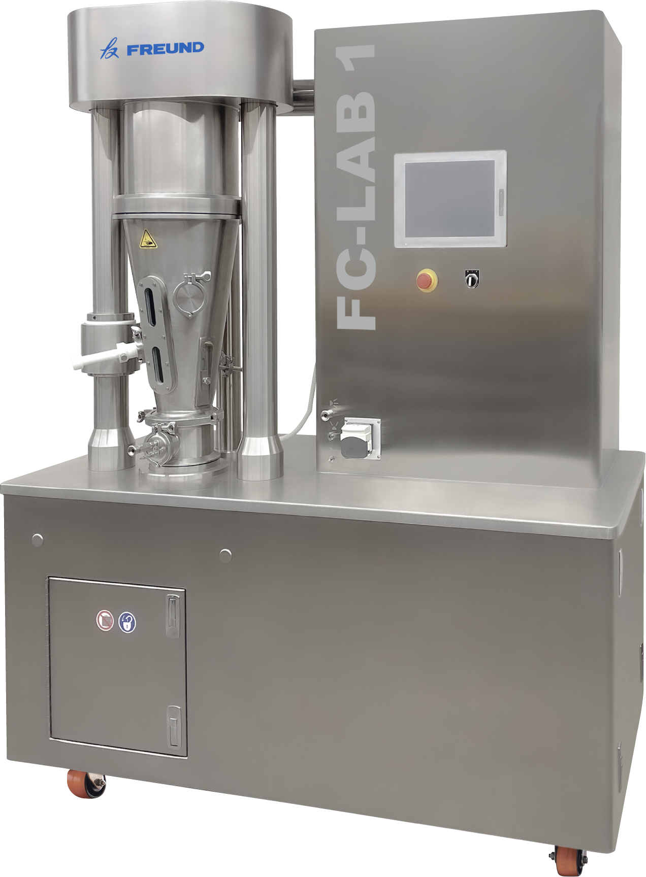 FREUND FC-LAB 1 and FC-LAB 3 Flo-Coaters Multi-Purpose Laboratory Fluid Bed Systems