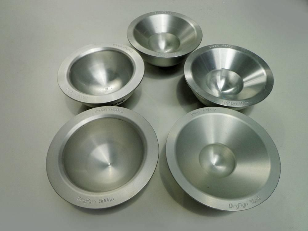 DrySyn Wax bowls 2x500ml, 2x100ml and single 50ml (5off total). (WA12825)