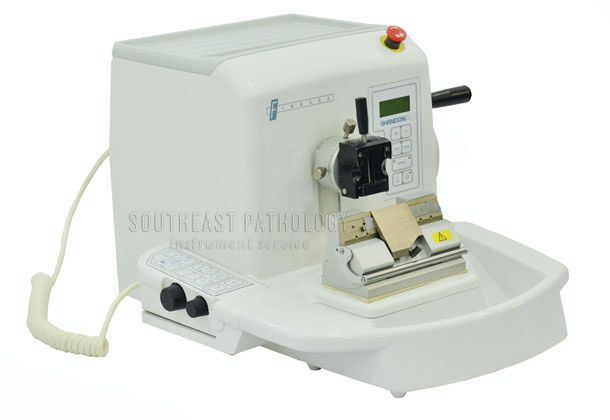 Shandon Finesse ME automatic microtome, refurbished, 1 year warranty- Southeast Pathology Instrument Service