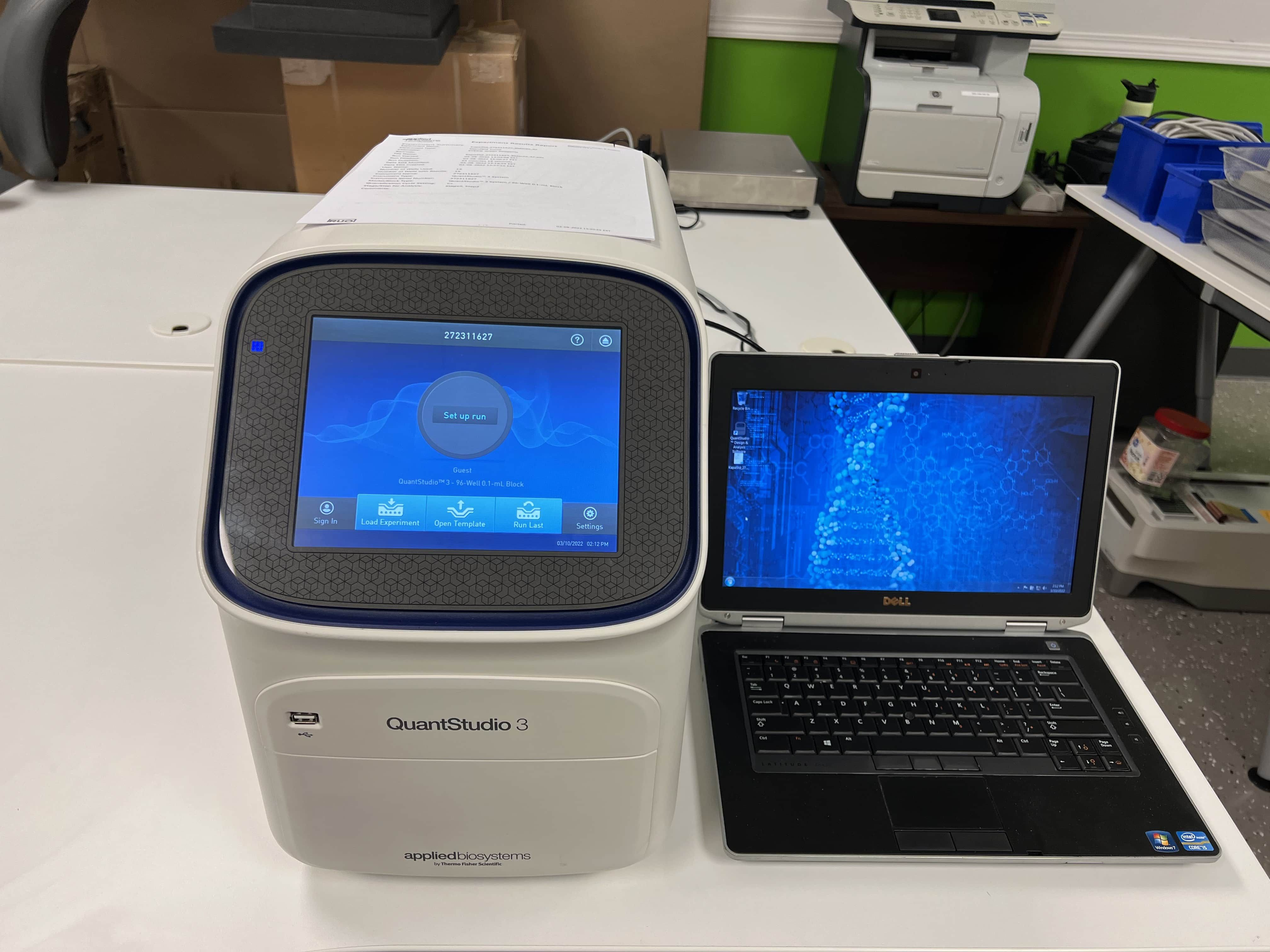 ABI QuantStudio 3 96 well 0.1ml Block Real-Time PCR System-Year 2019 "like new" system