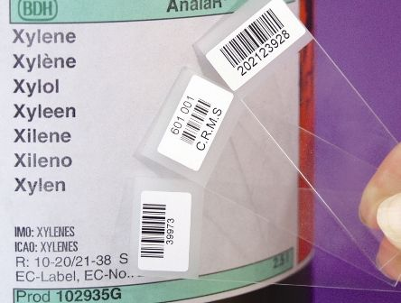 Labels from CILS resist Xylene and Acetone