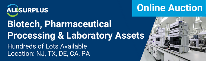 BioPharma Equipment (North America) - Biotech, Pharmaceutical Processing & Laboratory Assets Event: 23729