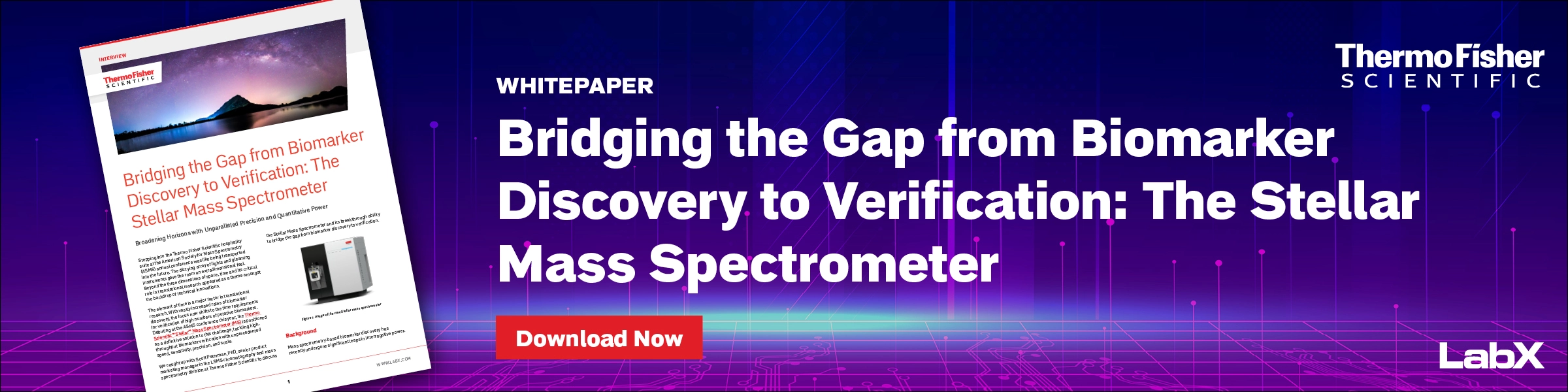 Thermofisher Stellar Mass Spectrometer Whitepaper Banner